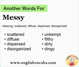 another word for messy house.